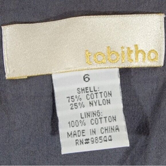 Tabitha Dress Size 6 Womens‎ Lacy Round Neckline Sleeveless Lined Cotton Blend - Picture 3 of 9